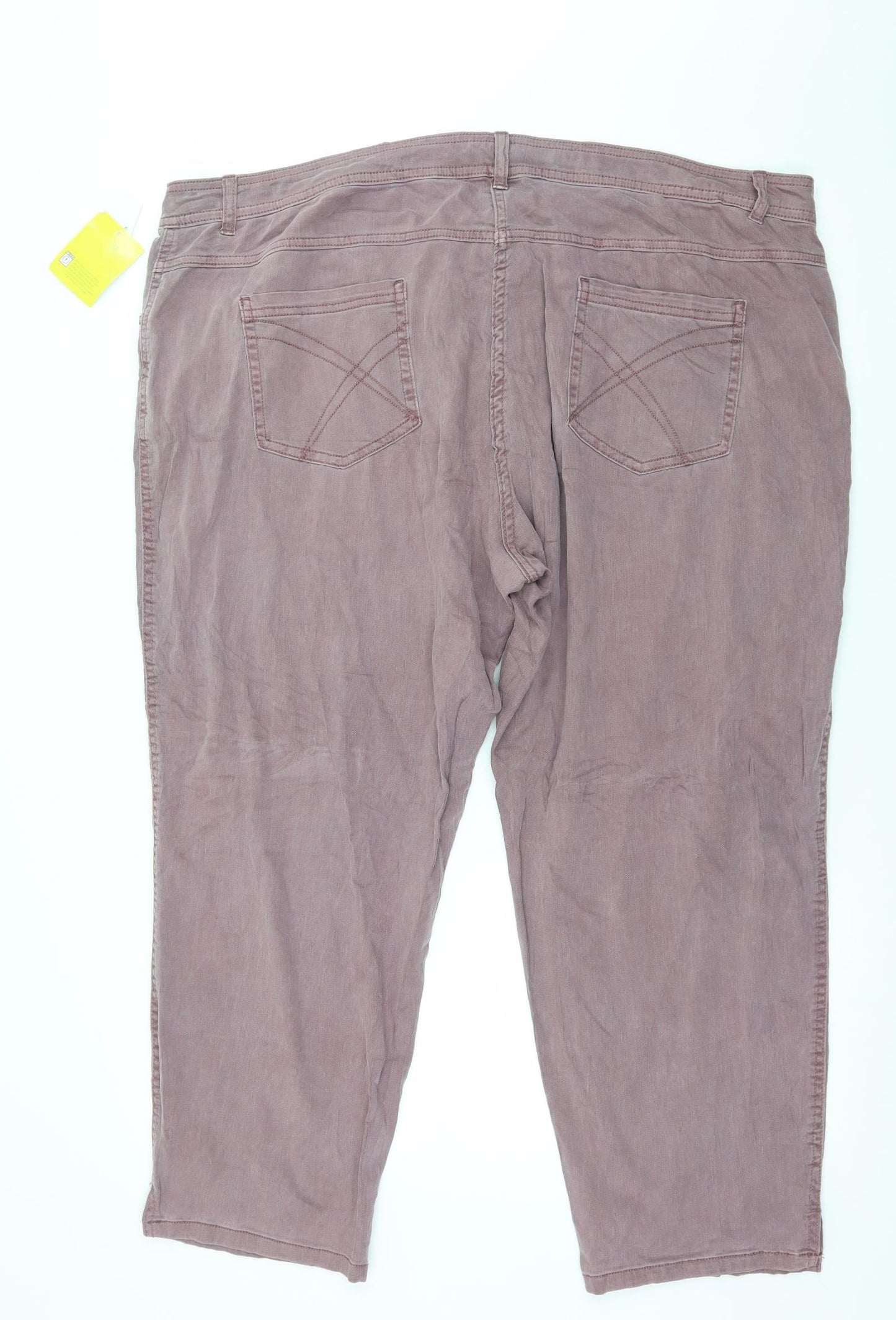 Gina Benotti Womens Purple   Cropped Trousers Size 42 in L26 in