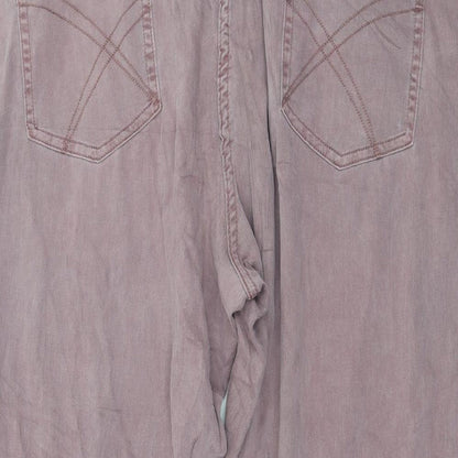 Gina Benotti Womens Purple   Cropped Trousers Size 42 in L26 in