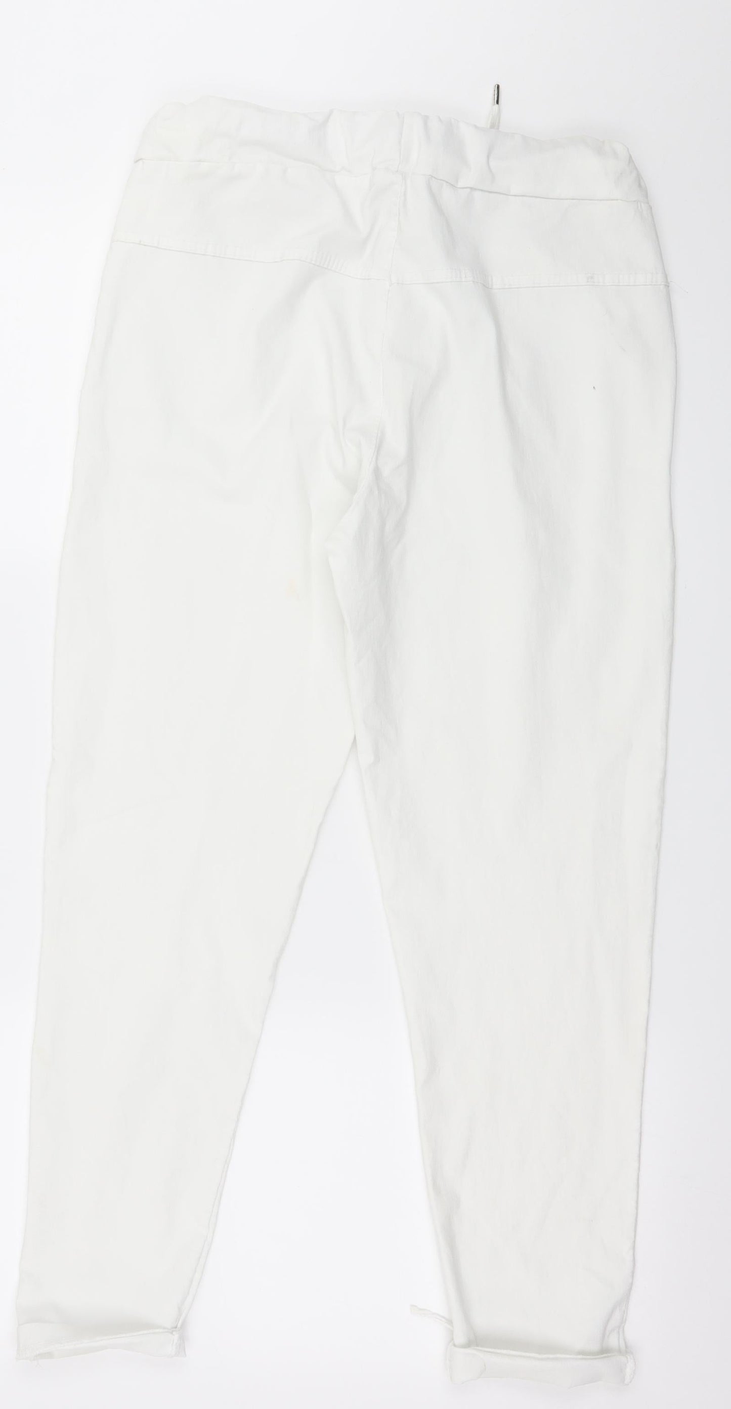Preworn Womens White   Trousers  Size 10 L25 in