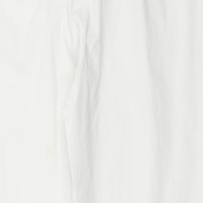 Preworn Womens White   Trousers  Size 10 L25 in