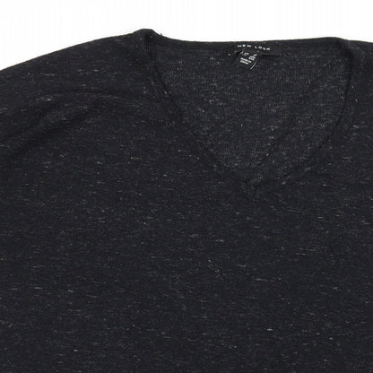 Womens UK Size M New Look Grey Basic T-Shirt