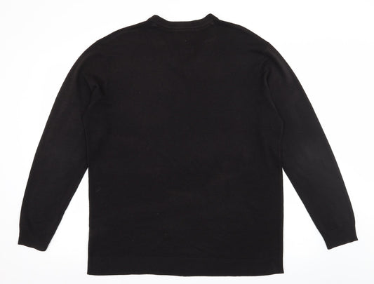 Sandstone & Co Men Mens Brown  Knit Pullover Jumper Size L