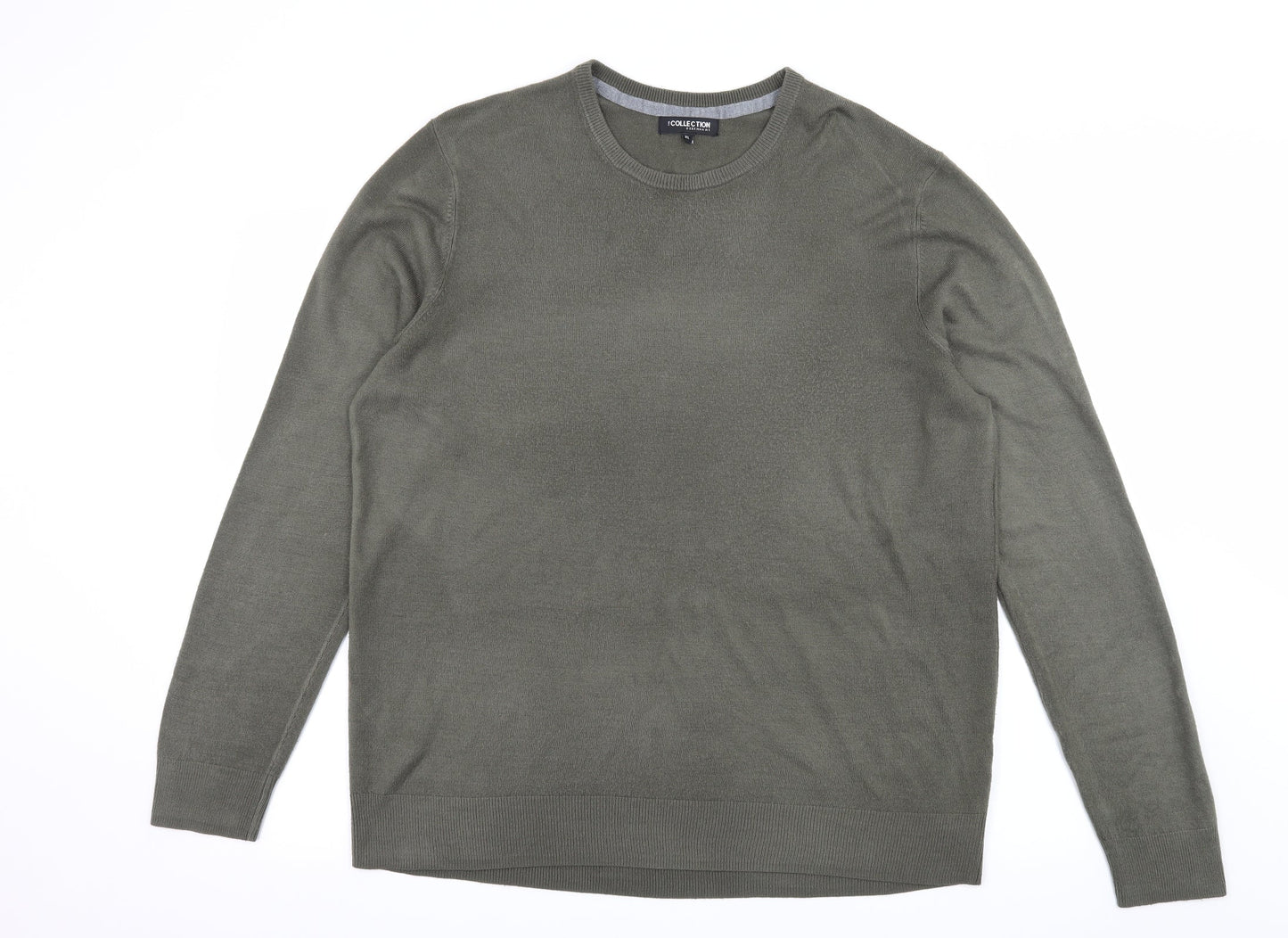 Debenhams Mens Green  Knit Pullover Jumper Size XL