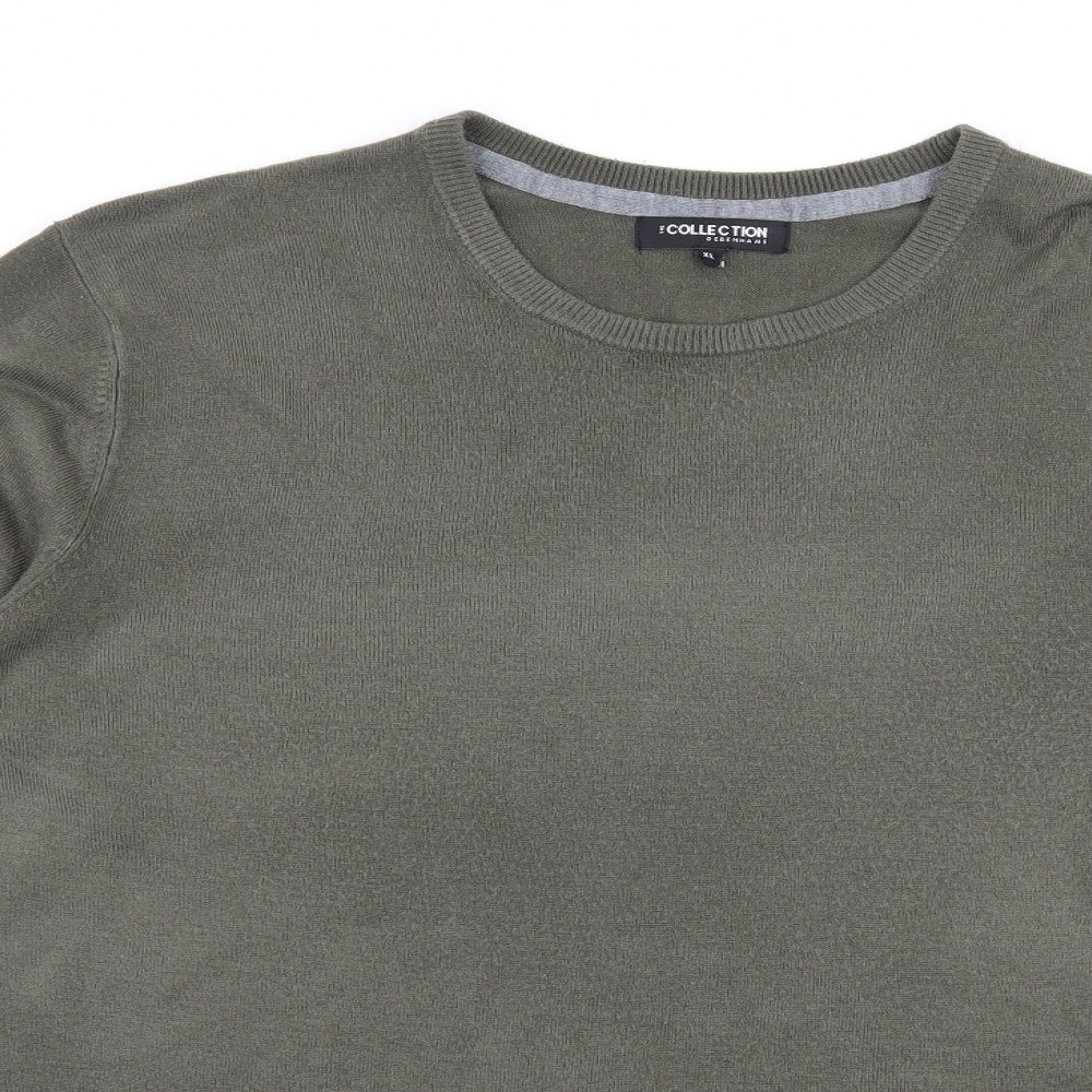 Debenhams Mens Green  Knit Pullover Jumper Size XL