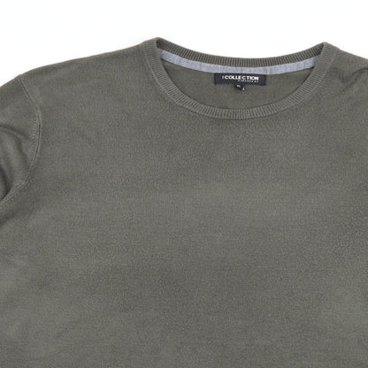 Debenhams Mens Green  Knit Pullover Jumper Size XL