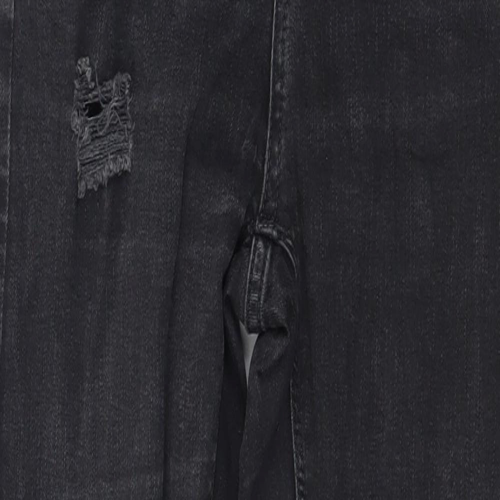 Topshop Womens Black  Denim Skinny Jeans Size 26 in L34 in