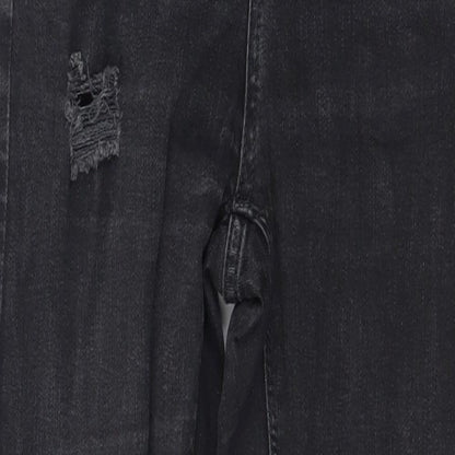 Topshop Womens Black  Denim Skinny Jeans Size 26 in L34 in