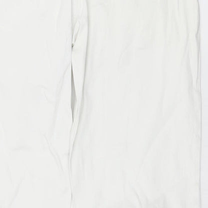 Telhlbo Womens White  Denim Straight Jeans Size 34 in L31 in