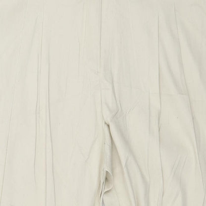 Flame Womens Beige   Trousers  Size 12 L28 in