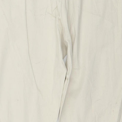 Flame Womens Beige   Trousers  Size 12 L28 in