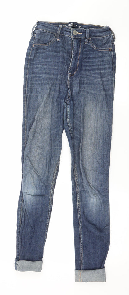 Hollister Womens Blue  Denim Skinny Jeans Size 25 in L28 in