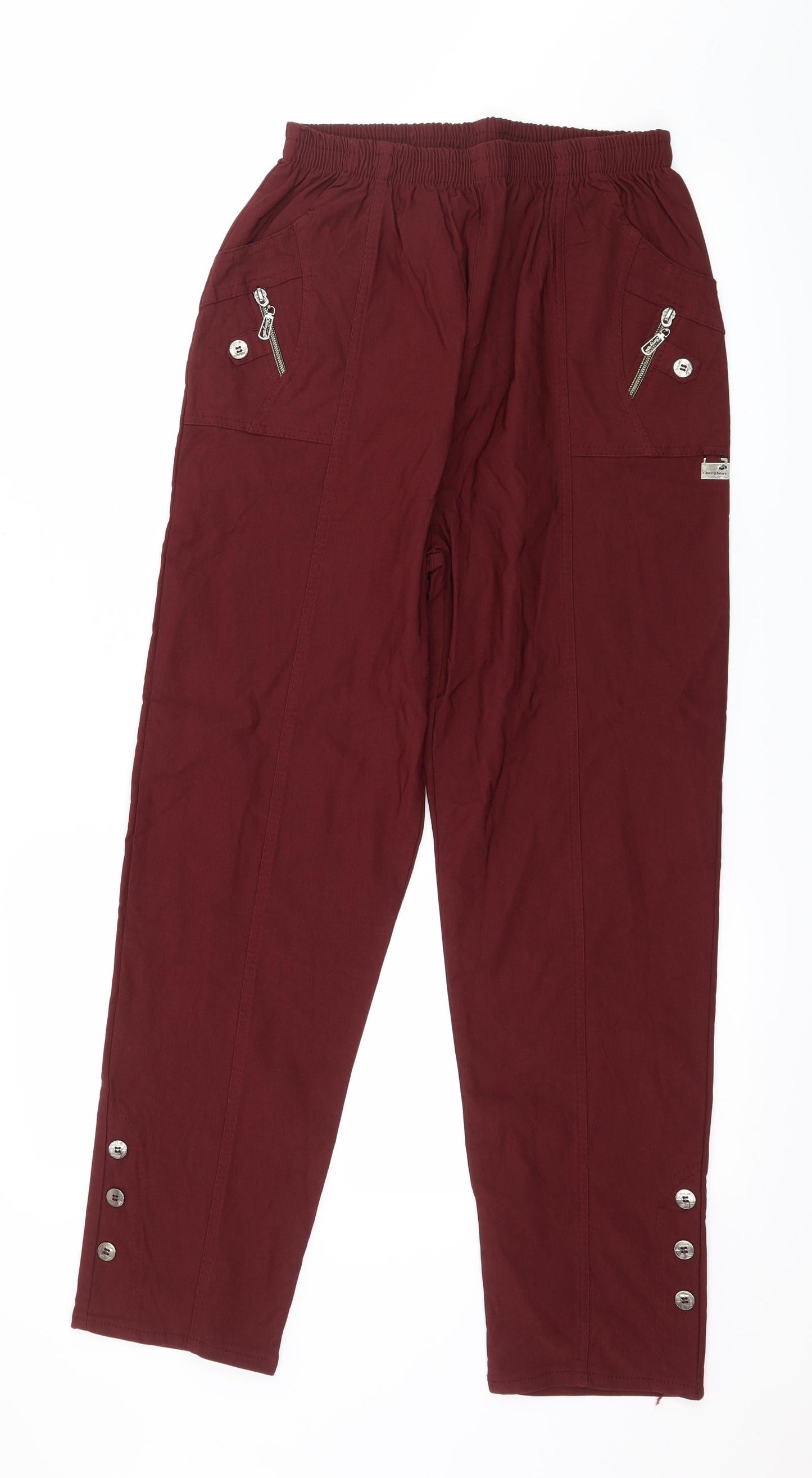 Womens UK Size 30 in Preworn Regular Fit  Red Trousers