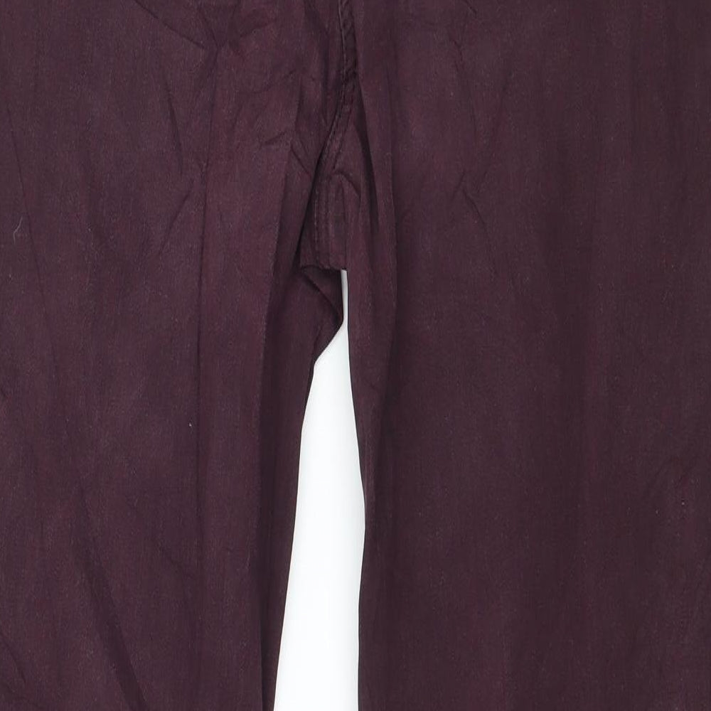 Pterworn Womens Purple  Denim Straight Jeans Size 14 L27 in