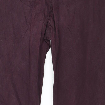 Pterworn Womens Purple  Denim Straight Jeans Size 14 L27 in