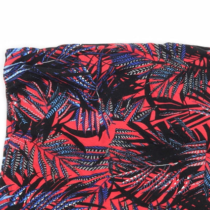 George Womens Multicoloured Floral Jersey Basic T-Shirt Size 8