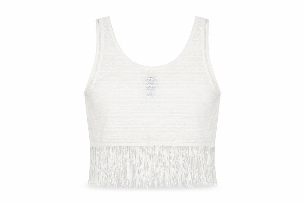 Womens UK Size S Divided by H&M White Basic Tank