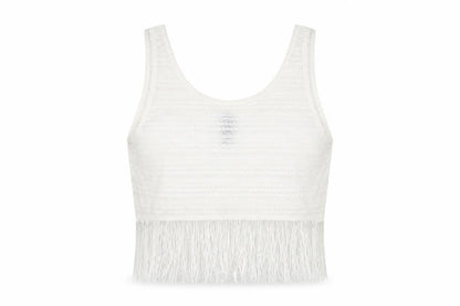 Womens UK Size S Divided by H&M White Basic Tank