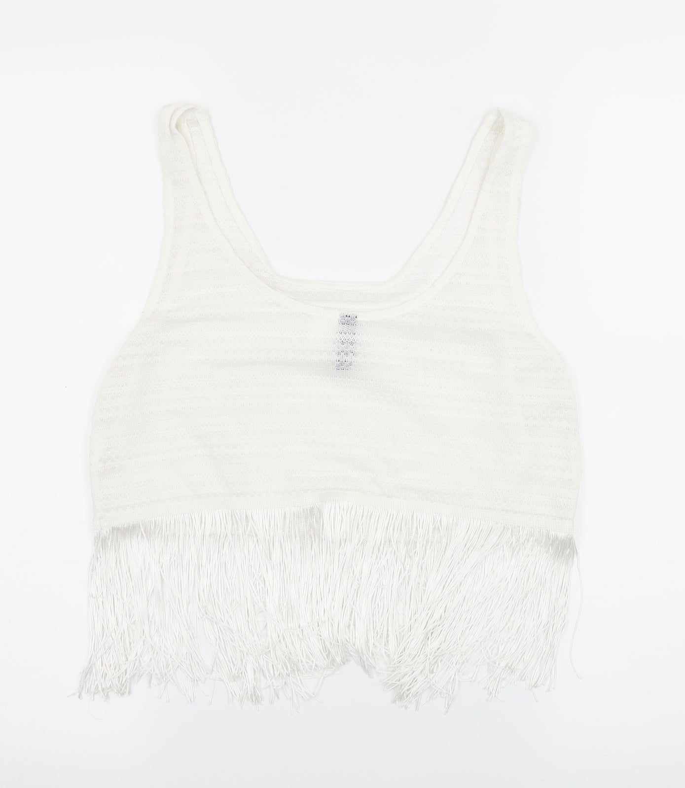 Divided by H&M Womens White  Jersey Basic Tank Size S
