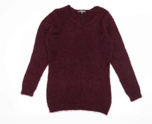 Studio Womens Purple  Knit Pullover Jumper Size 8