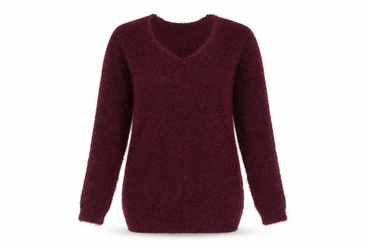 Studio Womens Purple  Knit Pullover Jumper Size 8