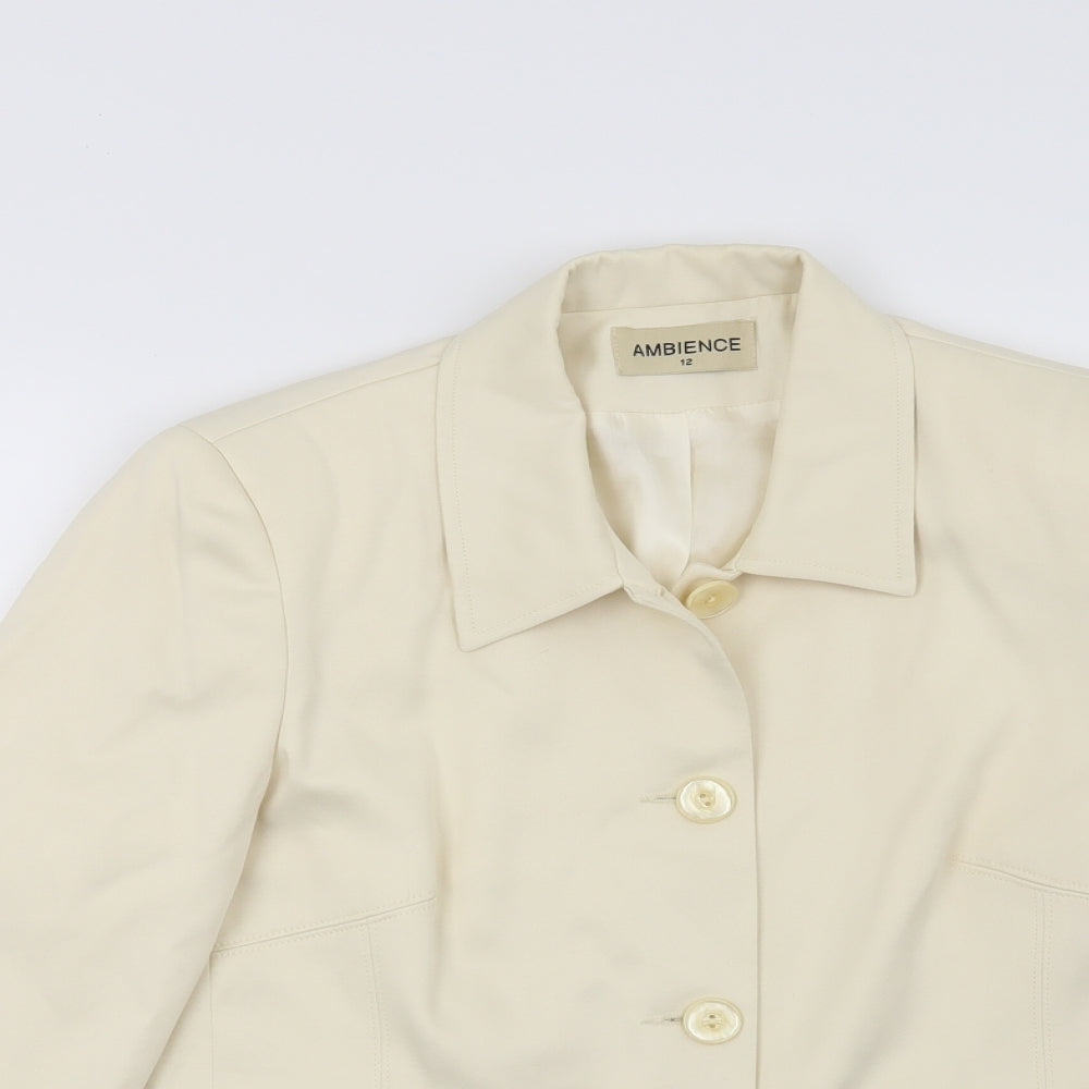 Womens UK Size 12 Ambience Beige Jacket