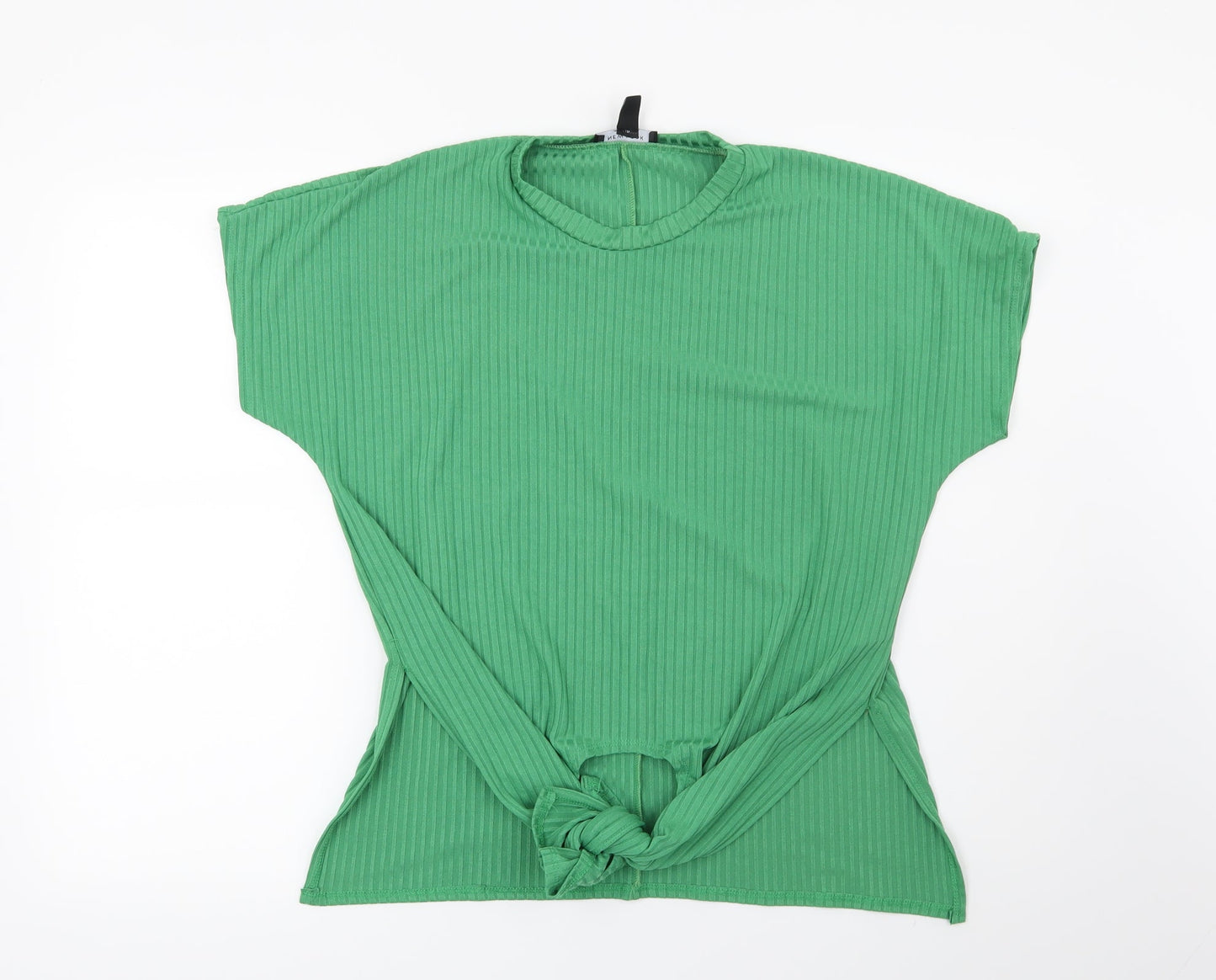 Womens UK Size 10 New Look Green Basic Blouse