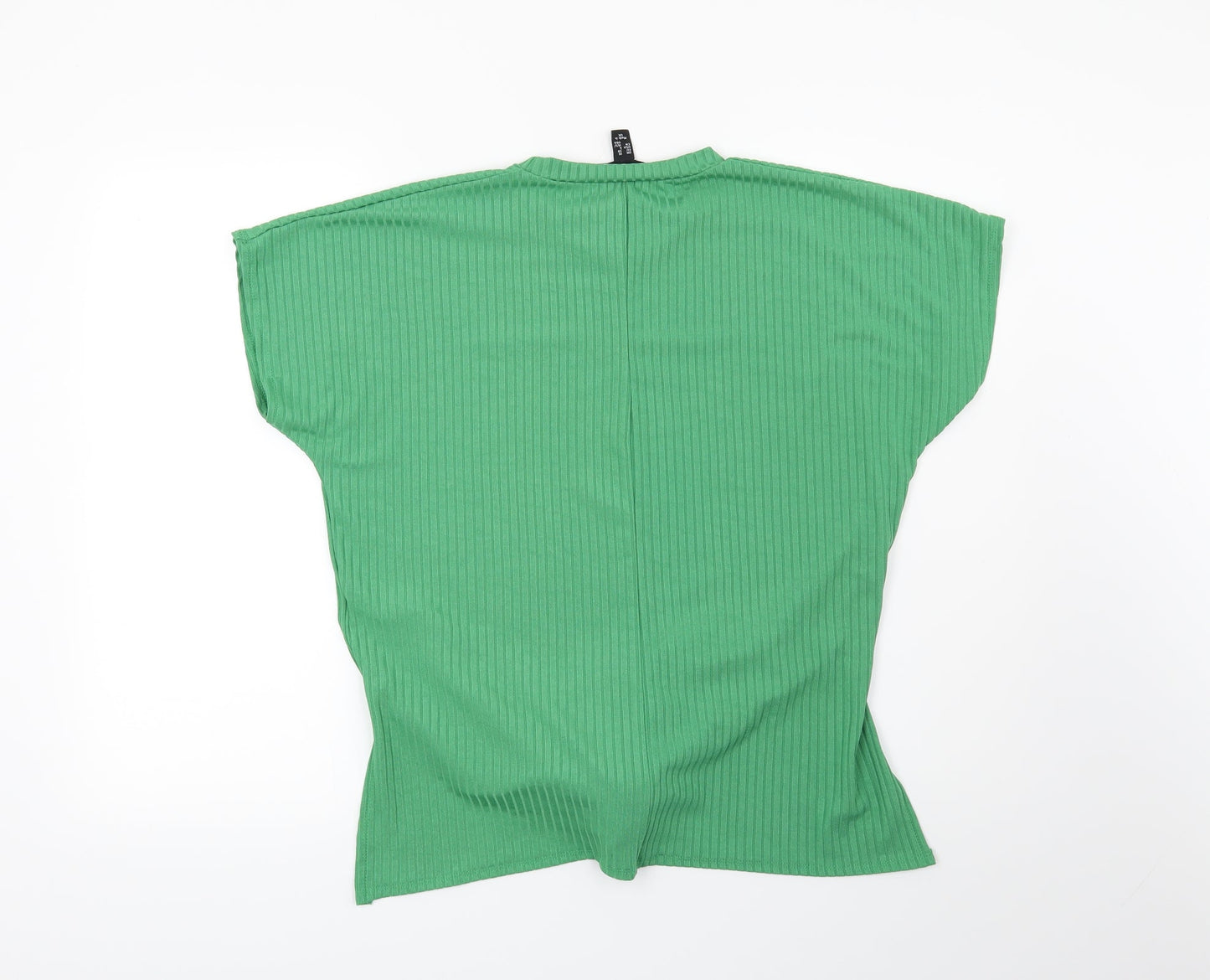 Womens UK Size 10 New Look Green Basic Blouse