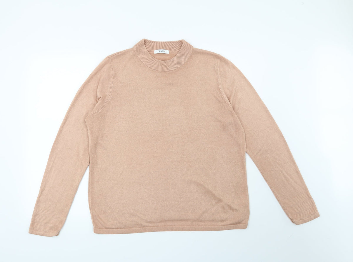 Marks & Spencer Womens Pink   Pullover Jumper Size 16