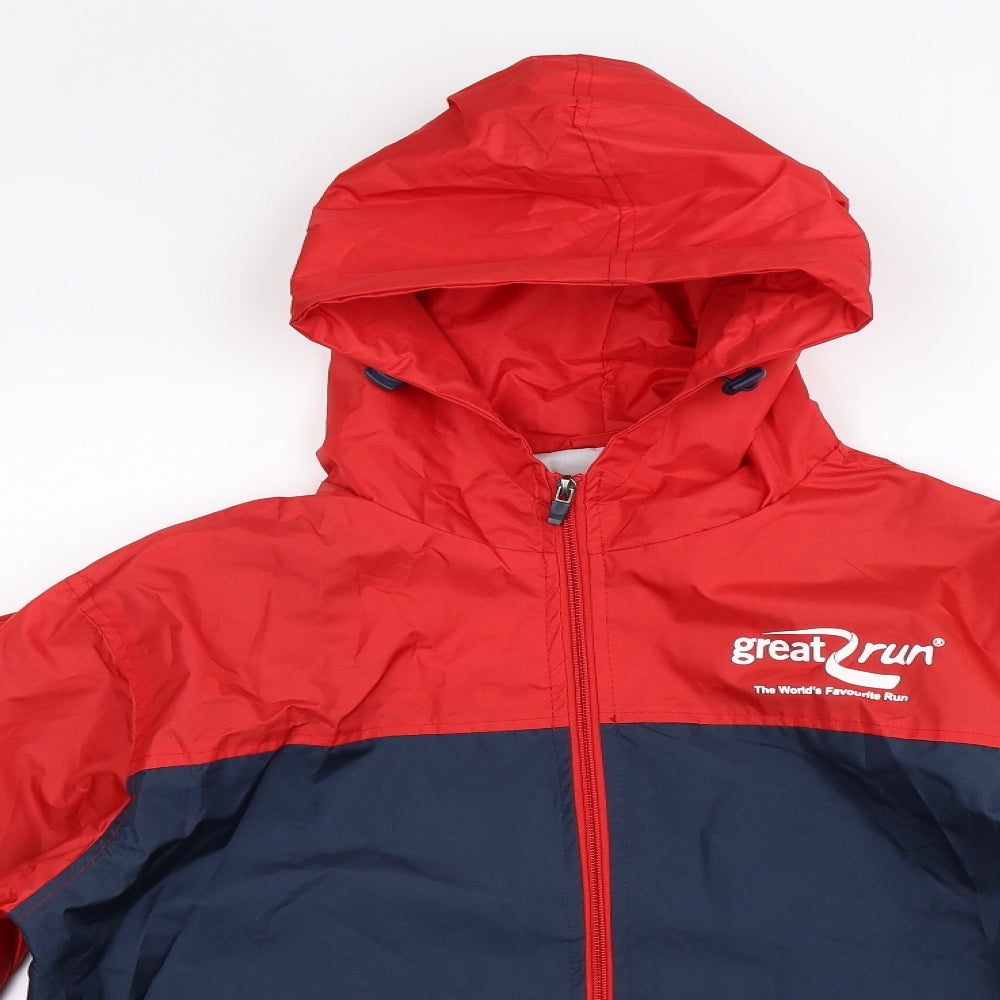 Mens UK Size S Great Run Multicoloured Rain Coat