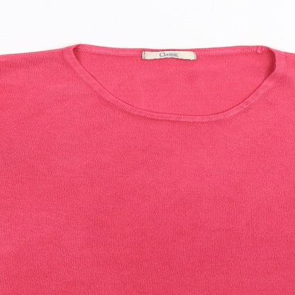 Marks & Spencer Womens Pink  Knit Pullover Jumper Size 16