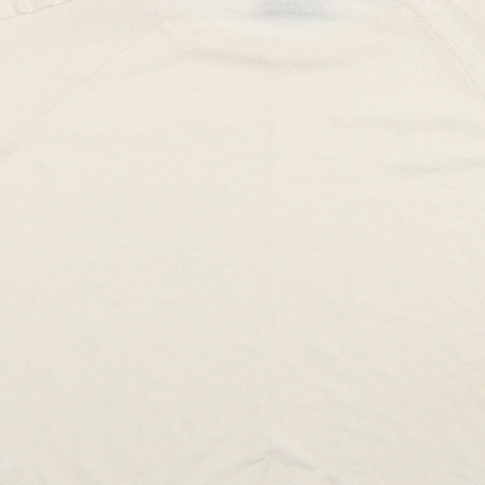 Marks and Spencer Womens White  Knit Pullover Jumper Size 12
