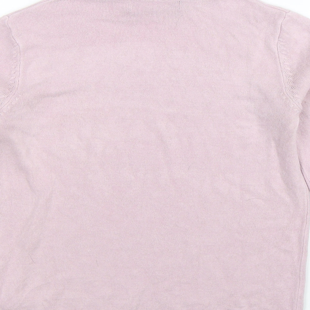 Marks & Spencer Womens Pink  Knit Pullover Jumper Size 6