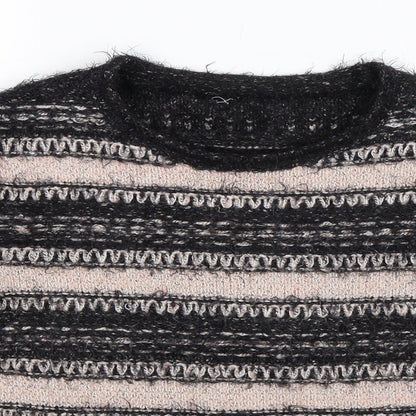 Apricot Womens Multicoloured Striped Knit Pullover Jumper Size M