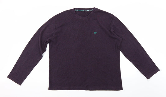 F&F Mens Purple   Pullover Jumper Size XL