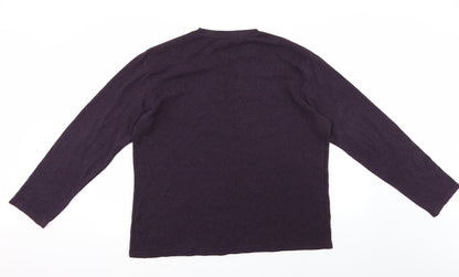 F&F Mens Purple   Pullover Jumper Size XL