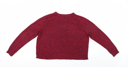 Divided Womens Red   Pullover Jumper Size L