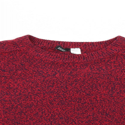 Divided Womens Red   Pullover Jumper Size L