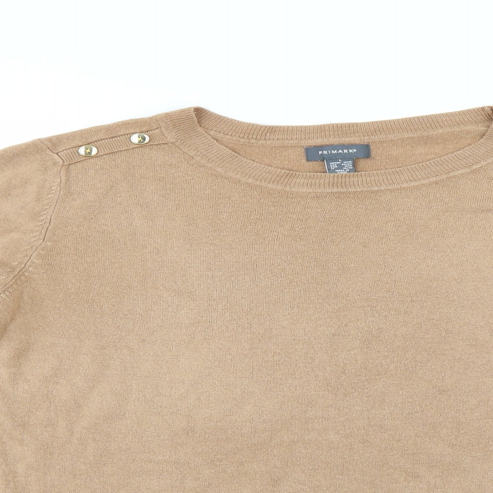 Primark Womens Brown   Pullover Jumper Size L