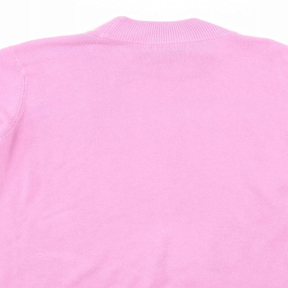 Bonmarché Womens Pink Pullover Jumper Size L