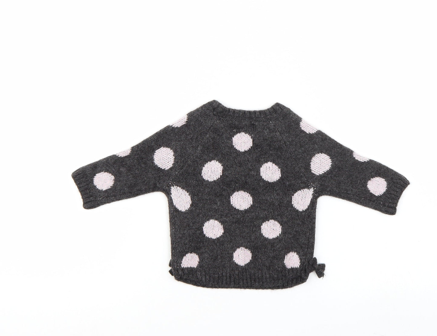 Primark Girls Black Polka Dot  Pullover Jumper Size 3-6 Months
