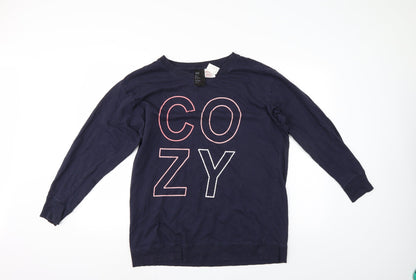 H&M Womens Blue   Pullover Sweatshirt Size M