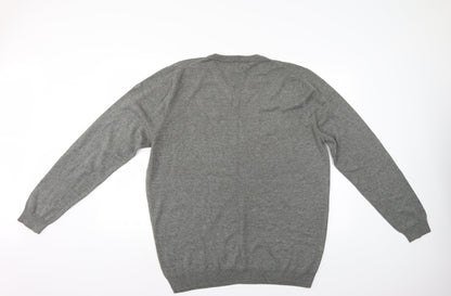Palm Grove Mens Grey   Pullover Jumper Size 2XL