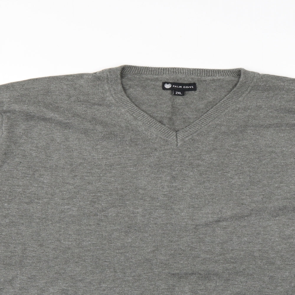 Palm Grove Mens Grey   Pullover Jumper Size 2XL