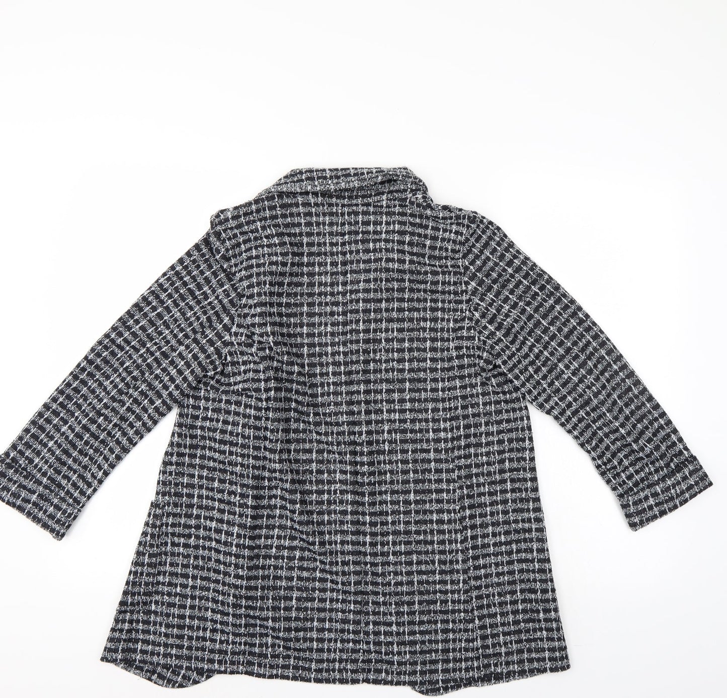 M&Co Womens Black Check  Jacket  Size 10