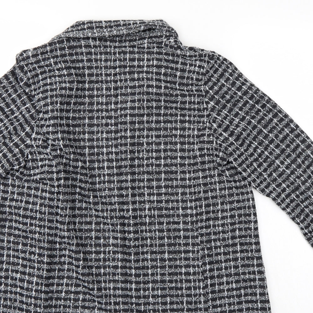 M&Co Womens Black Check  Jacket  Size 10