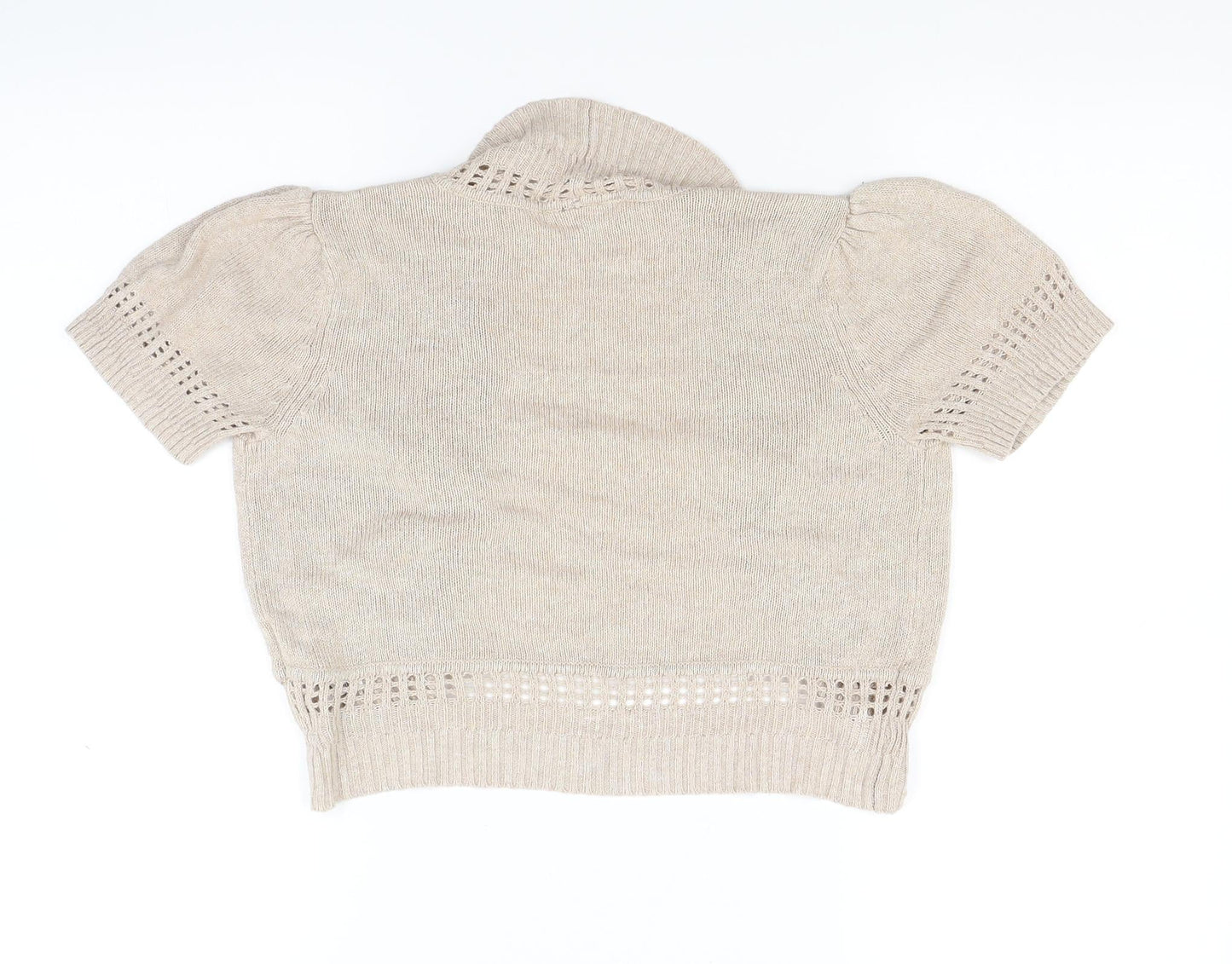 Wallis Womens Beige  Knit Shrug Jumper Size S