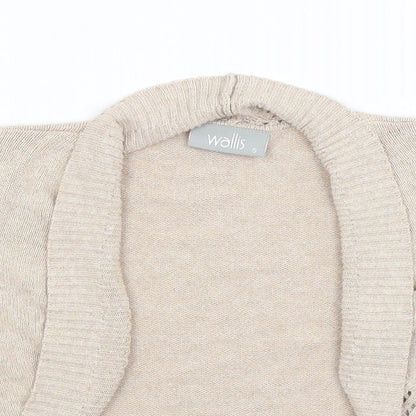 Wallis Womens Beige  Knit Shrug Jumper Size S
