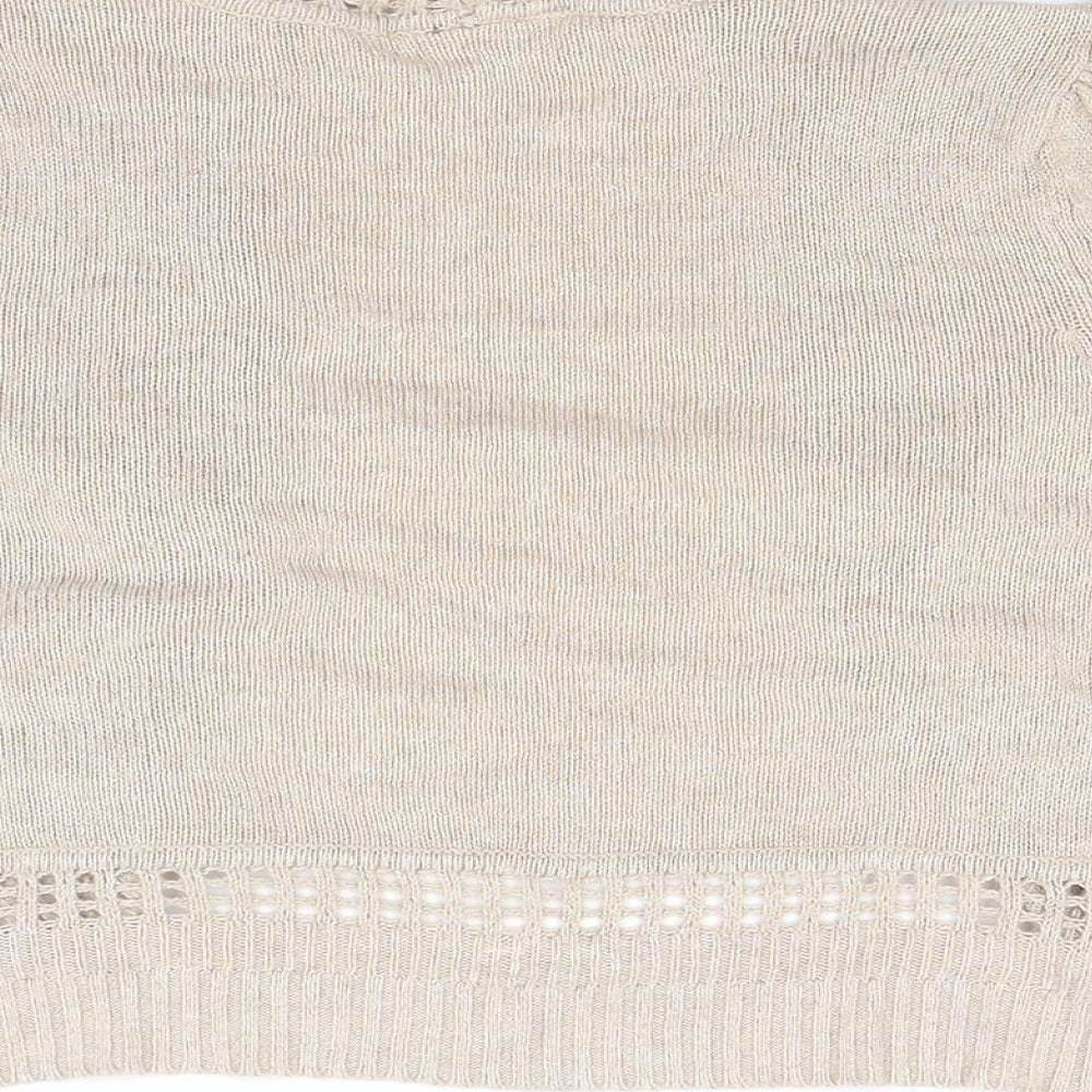 Wallis Womens Beige  Knit Shrug Jumper Size S