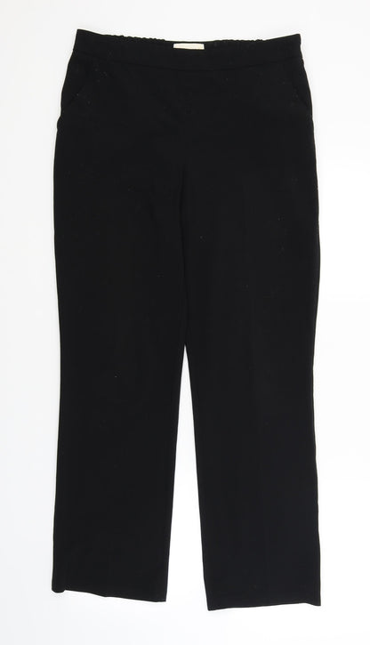 Marks and Spencer Womens Black   Trouser Suit Suit Top Size 12 L28 in - side fastening