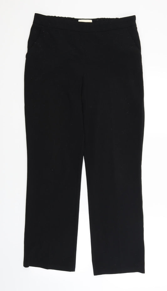 Marks and Spencer Womens Black   Trouser Suit Suit Top Size 12 L28 in - side fastening